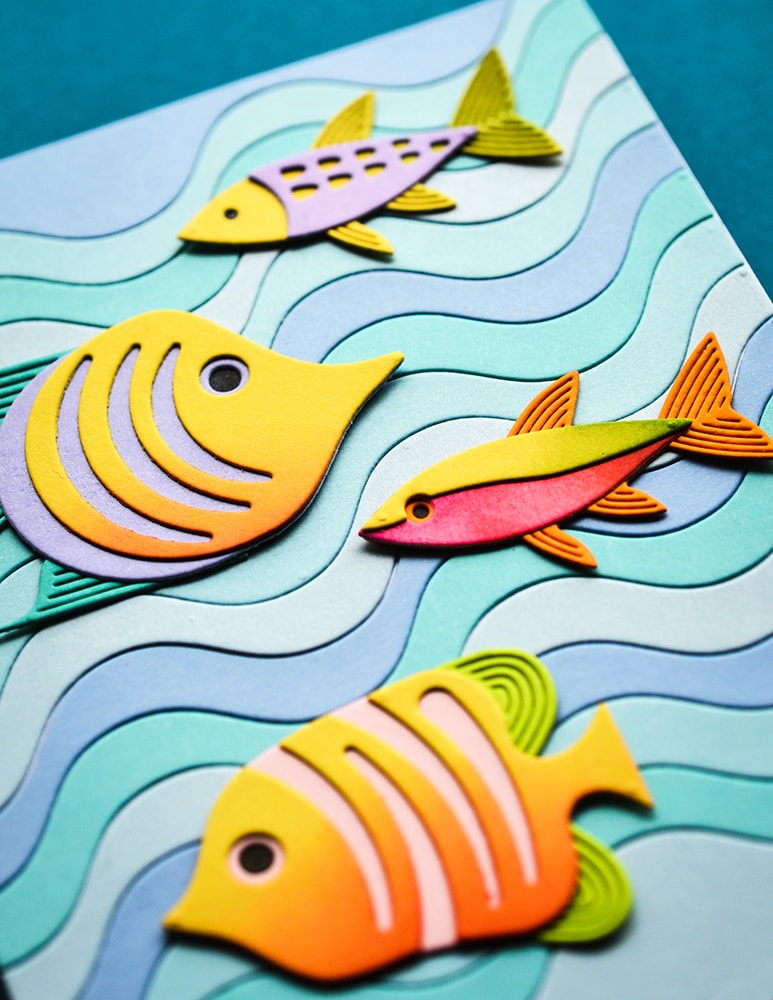 Birch Press Stanzschablone - 57620 Block Print Angelfish