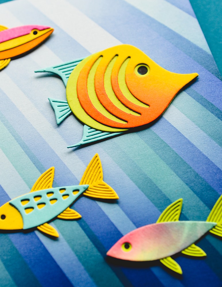 Birch Press Stanzschablone - 57620 Block Print Angelfish