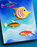 Birch Press Stanzschablone - 57620 Block Print Angelfish