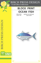 Birch Press Stanzschablone - 57622 Block Print Ocean Fish