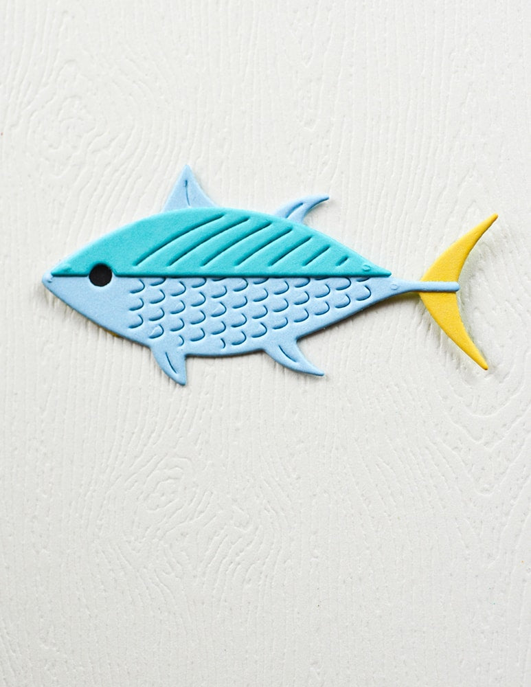 Birch Press Stanzschablone - 57622 Block Print Ocean Fish