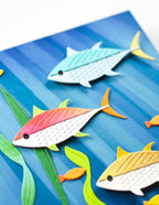 Birch Press Stanzschablone - 57622 Block Print Ocean Fish