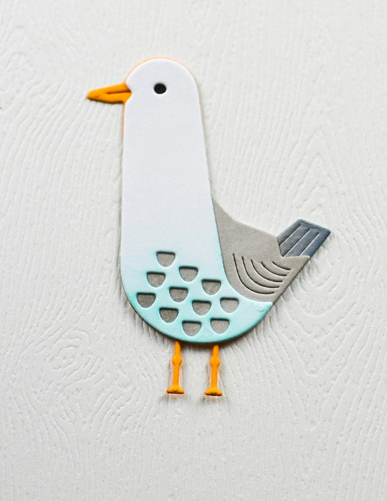 Birch Press Stanzschablone - 57624 Block Print Happy Seagull