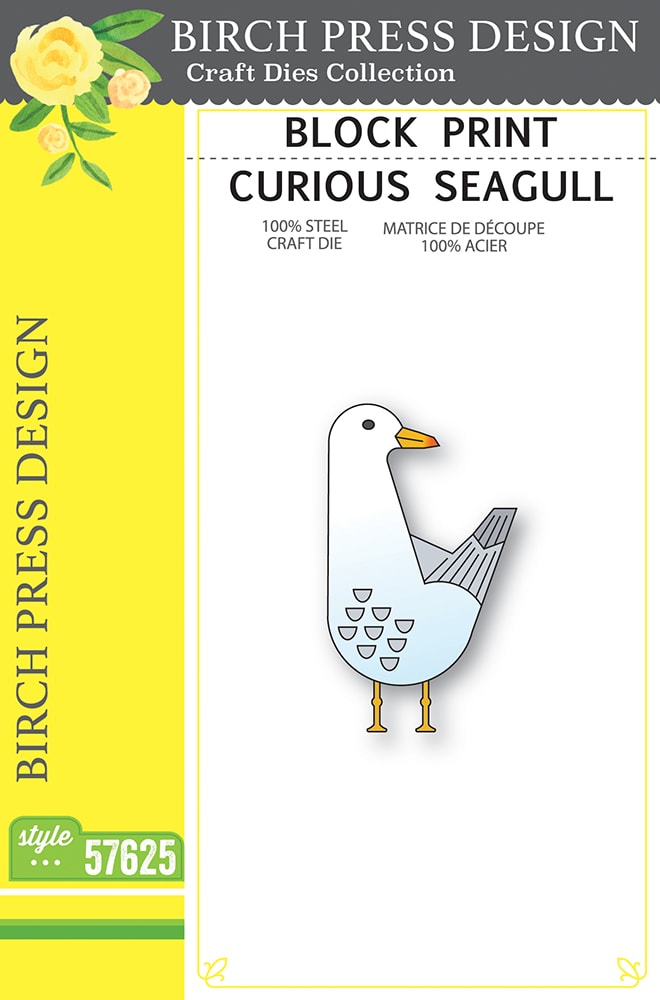 Birch Press Stanzschablone - 57625 Block Print Curious Seagull