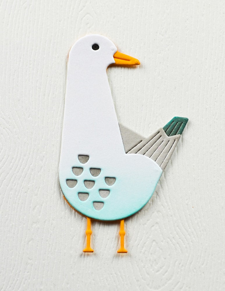 Birch Press Stanzschablone - 57625 Block Print Curious Seagull