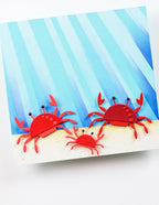 Birch Press Stanzschablone - 57626 Block Print Dancing Crabs