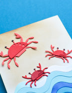 Birch Press Stanzschablone - 57626 Block Print Dancing Crabs
