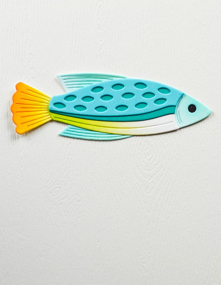 Birch Press Stanzschablone - 57627 Block Print Swift Fish