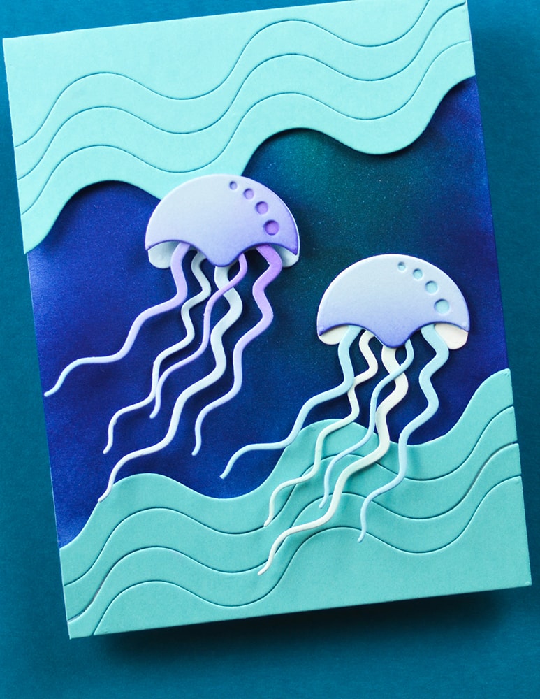 Birch Press Stanzschablone - 57629 Block Print Floating Jellyfish