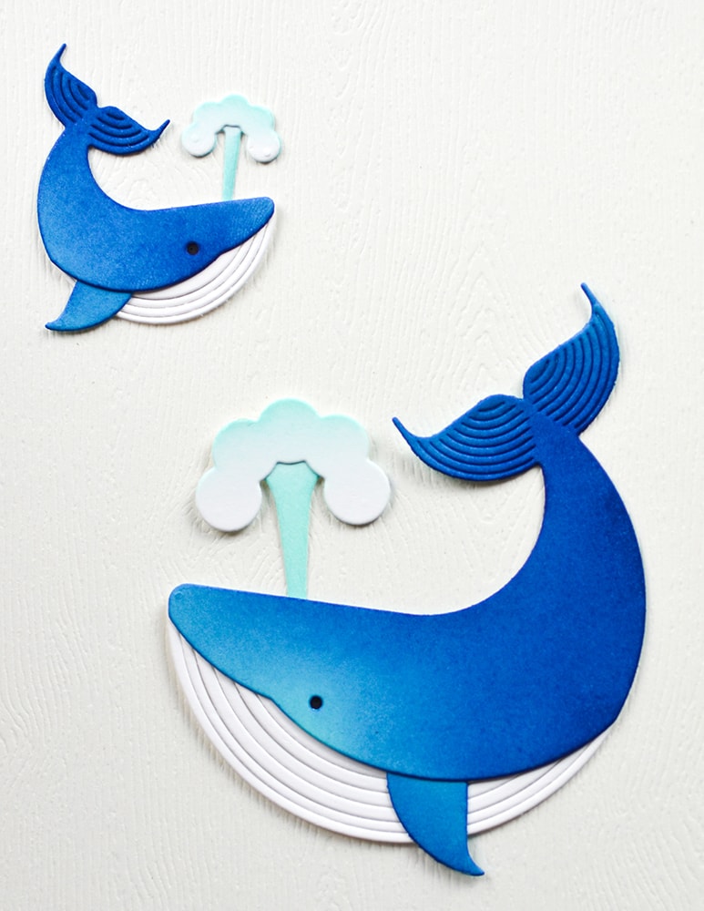 Birch Press Stanzschablone - 57630 Block Print Whale Duo