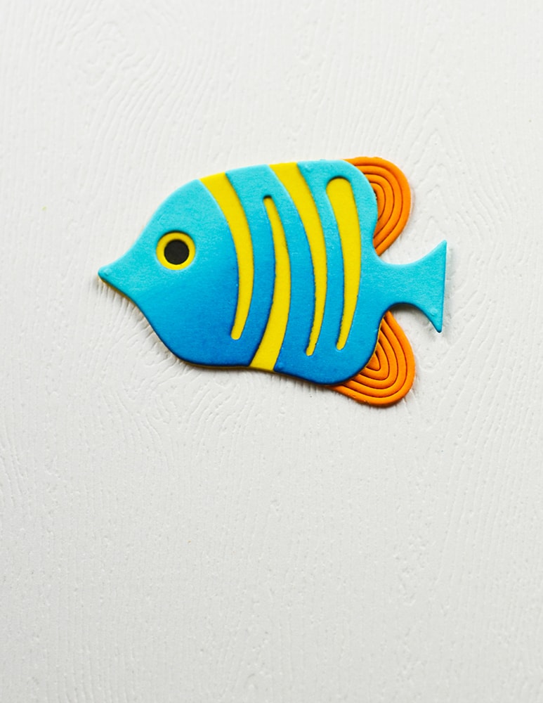 Birch Press Stanzschablone - 57631 Block Print Striped Fish