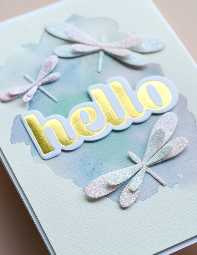 Birch Press Hot Foil Plate - Hello Sugar Script (inkl. Stanzschablone) Set (inkl. Stanzschablone)