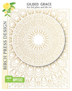 Birch Press Hot Foil Plate - Gilded Grace (inkl. Stanzschablone) Set (inkl. Stanzschablone)