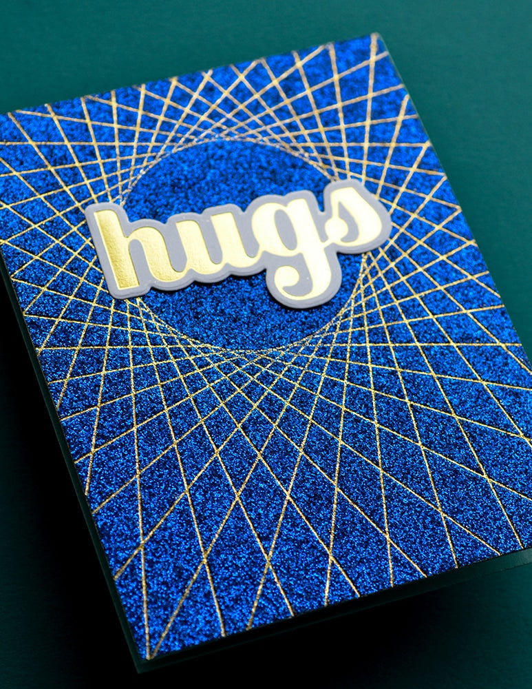 Birch Press Hot Foil Plate - Hugs Sugar Script (inkl. Stanzschablone) Set (inkl. Stanzschablone)