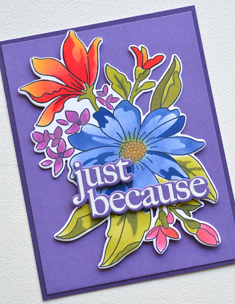 Memory Box Template Set - 88620 Gracious Floral Stencil Set