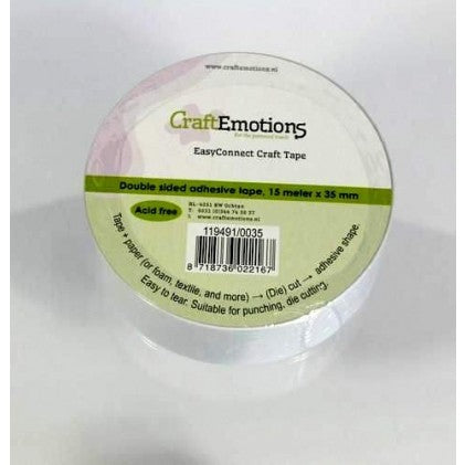 CraftEmotions Craft Tape Doppelseitiges Klebeband 15m x 35mm CraftEmotions Craft Tape Doppelseitiges Klebeband 15m x 35mm