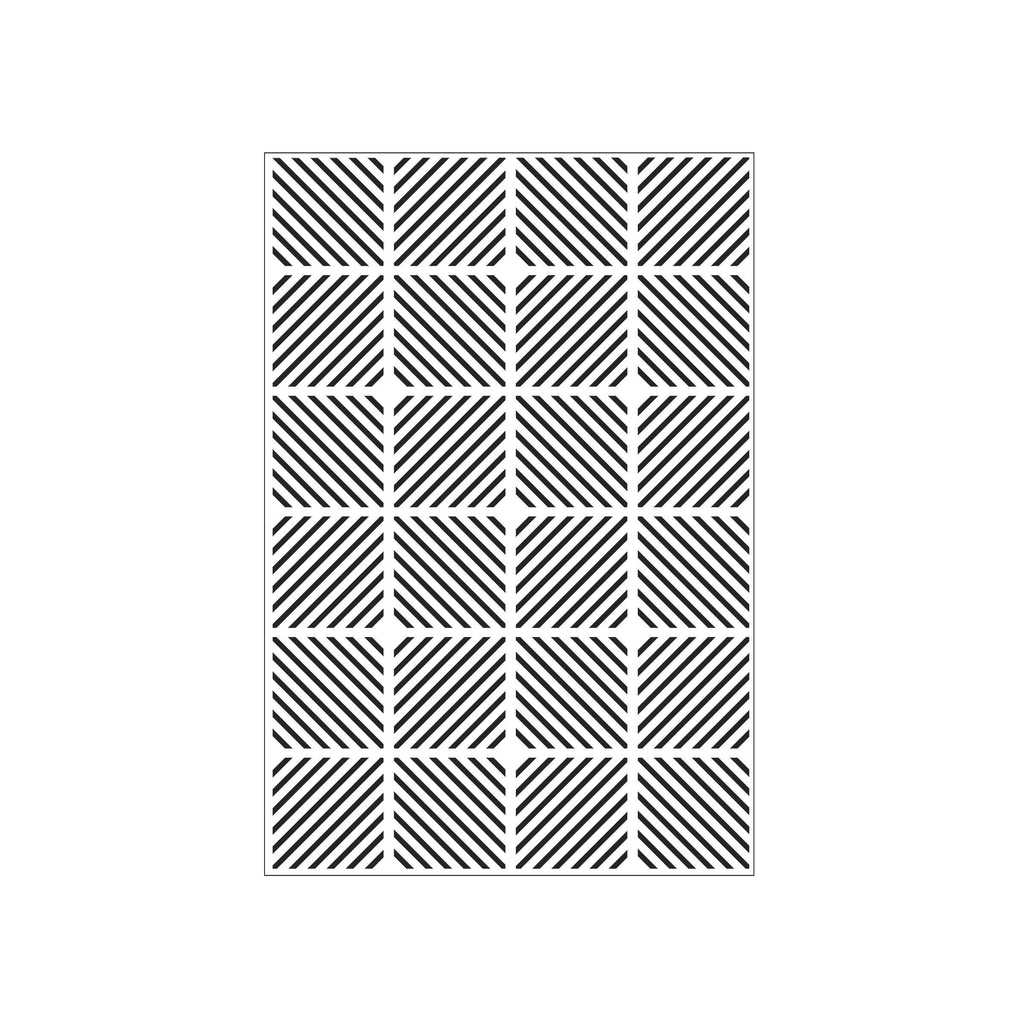 Darice Hintergrund-Prägeschablone - Diagonal Block Pattern