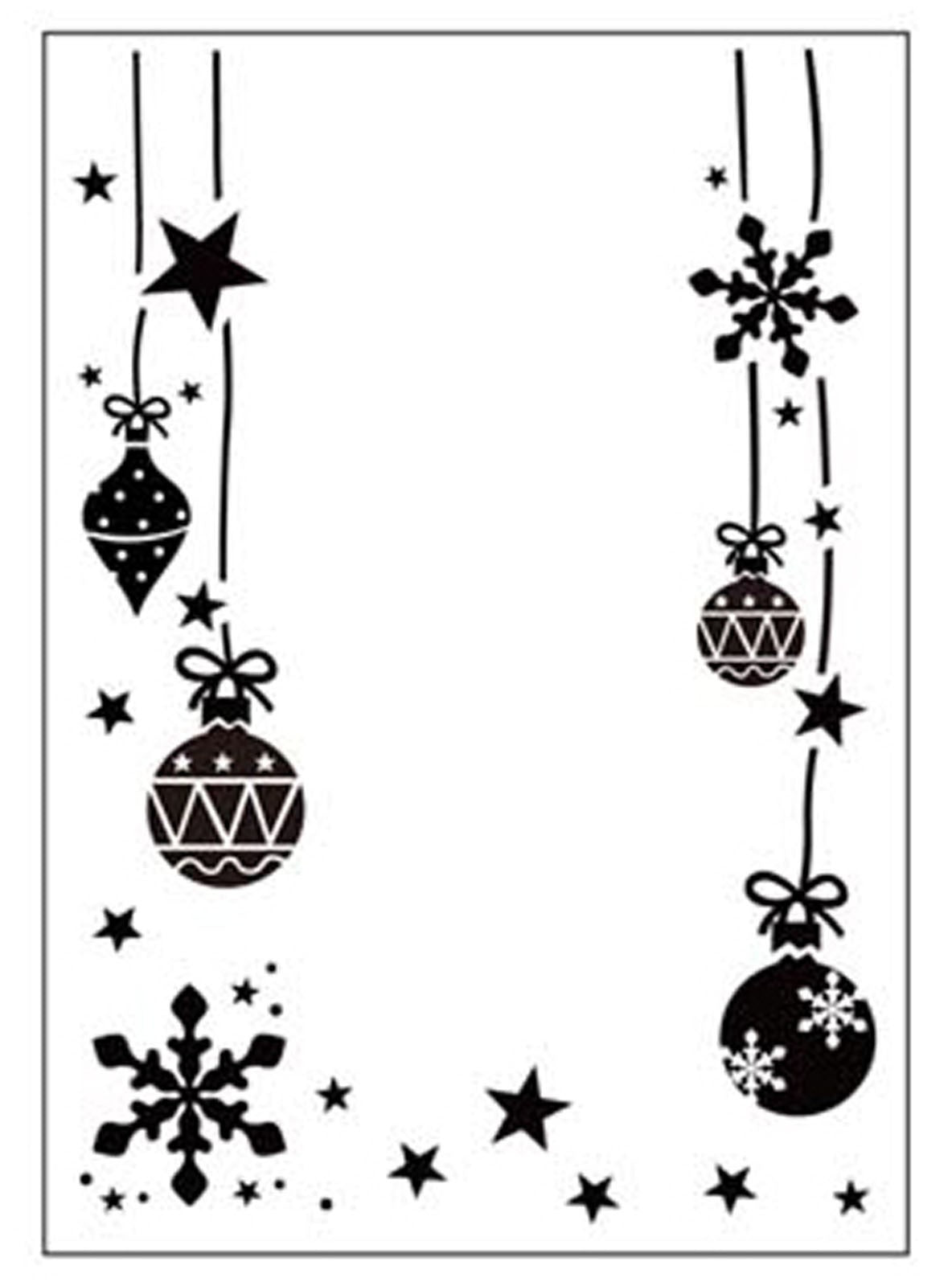 Vaessen Prägeschablone - Weihnachtsbaumkugeln