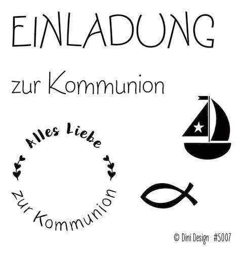 Dini Design Mini Clear Stamps - Kommunion
