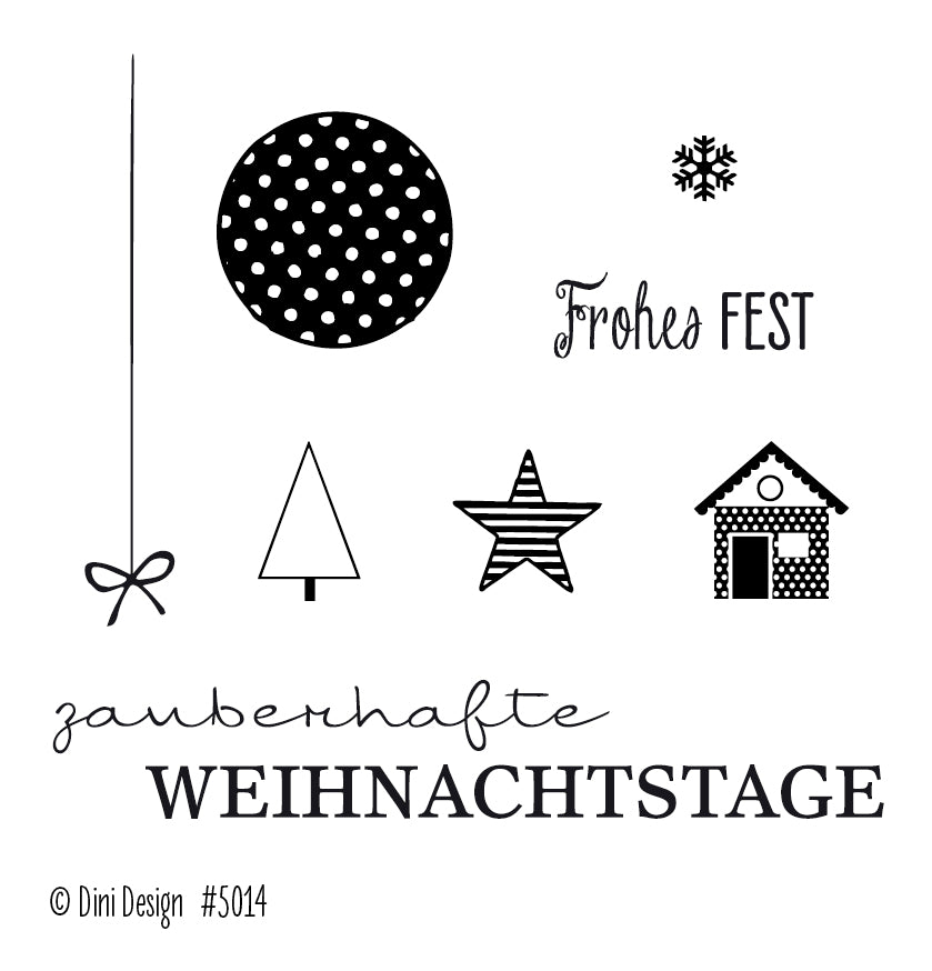 Dini Design Mini Clear Stamps - Weihnachtstage
