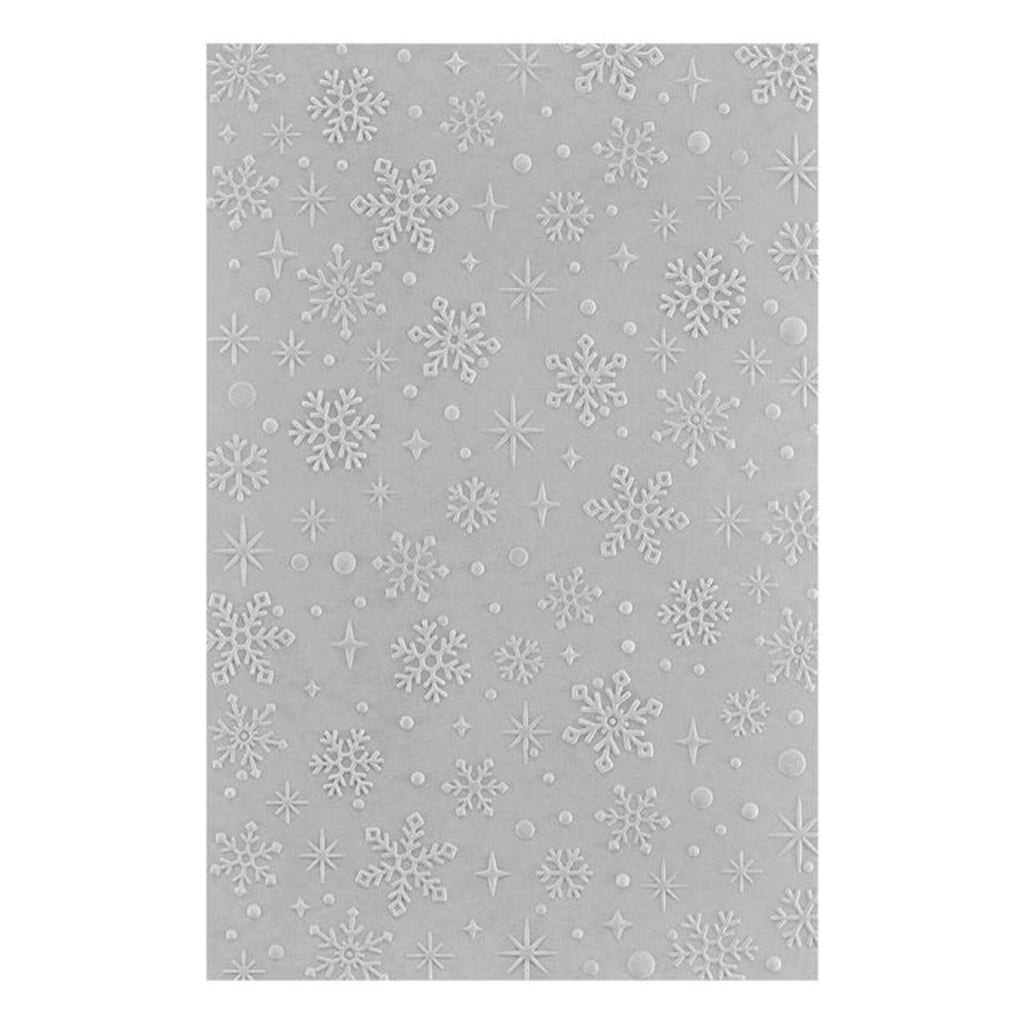 Spellbinders Sparkling Snow 3D Embossing Folder GROSS