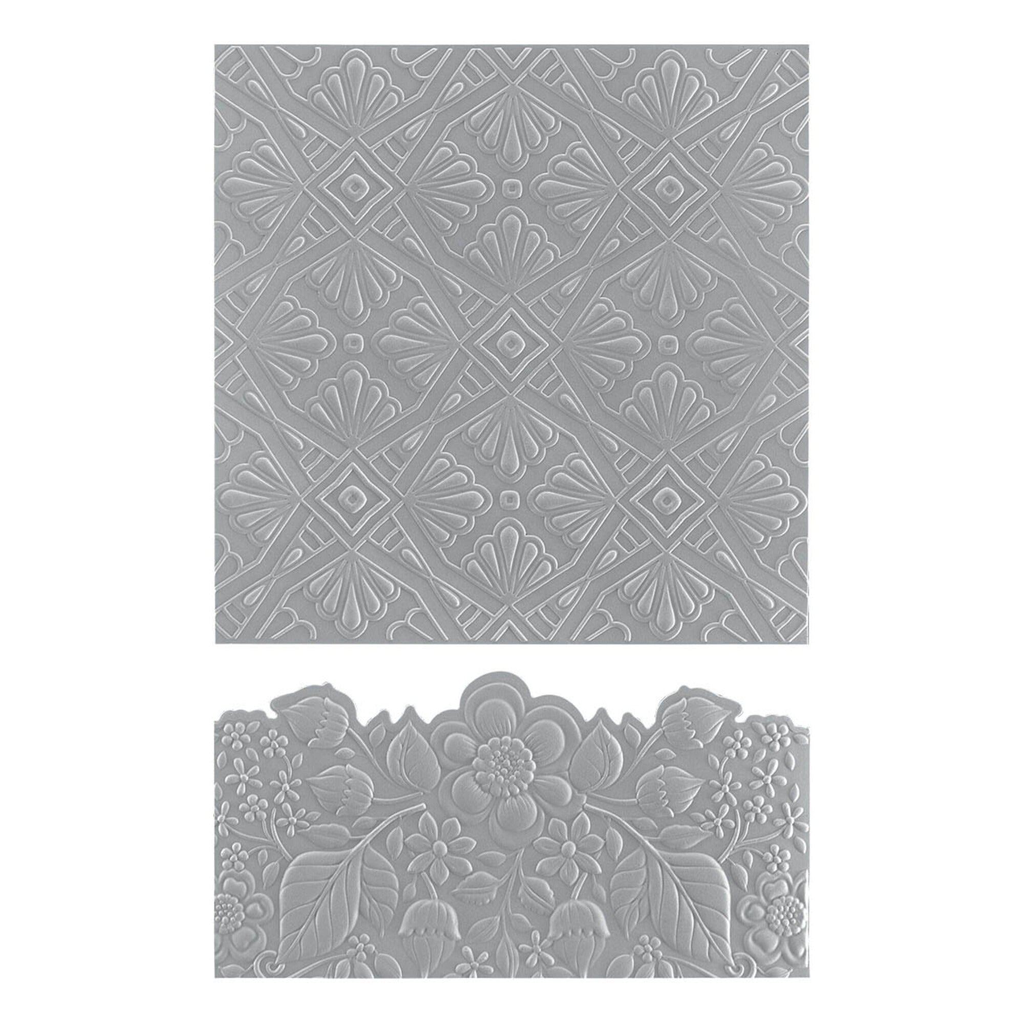 Spellbinders Luxe Backdrop and Border Embossing Folder & Stanzschablone