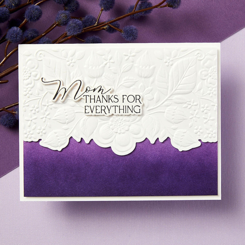 Spellbinders Luxe Backdrop and Border Embossing Folder & Stanzschablone