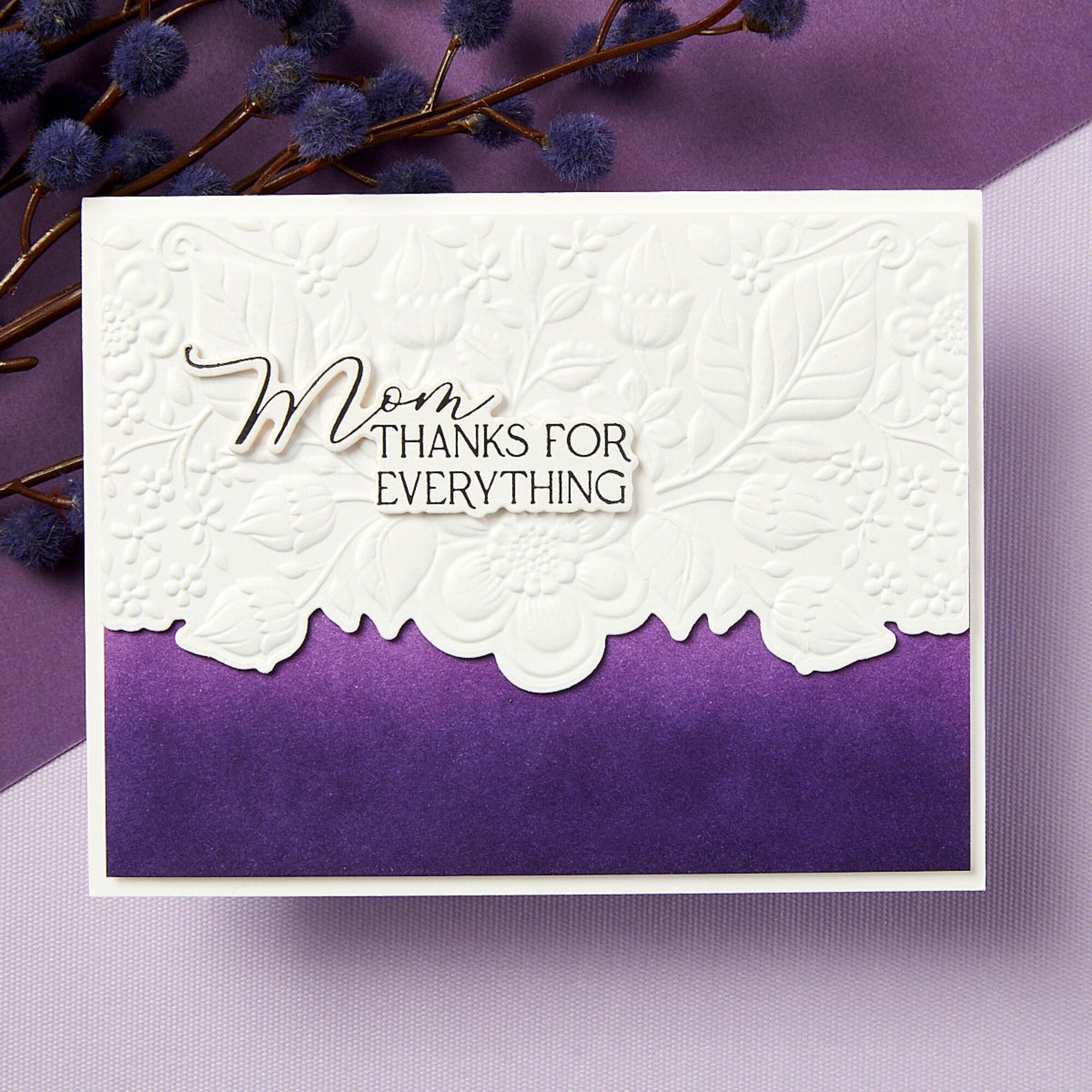 Spellbinders Luxe Backdrop and Border Embossing Folder & Stanzschablone