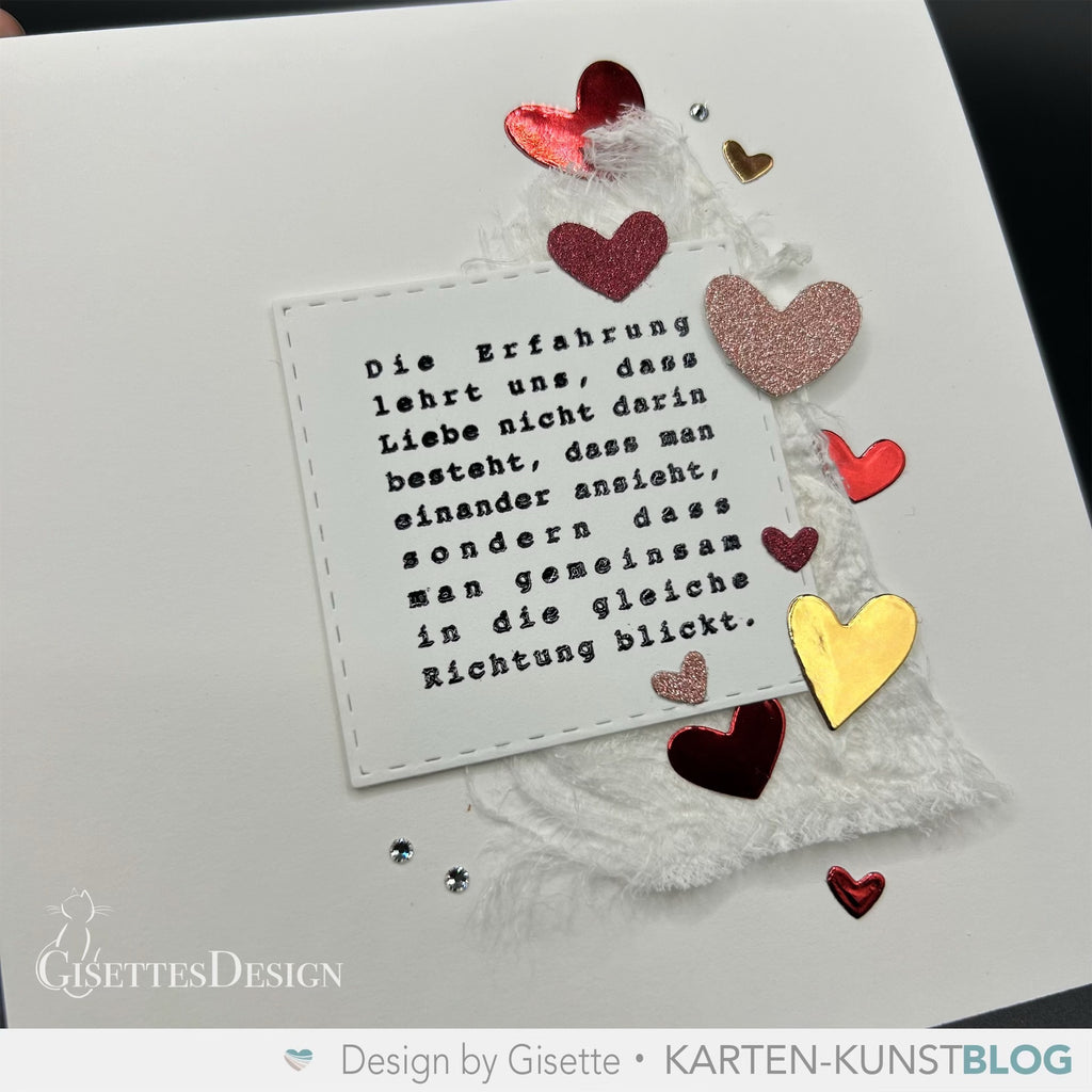 Karten-Kunst Clear Stamps KK-0266 - Quadratische Texte