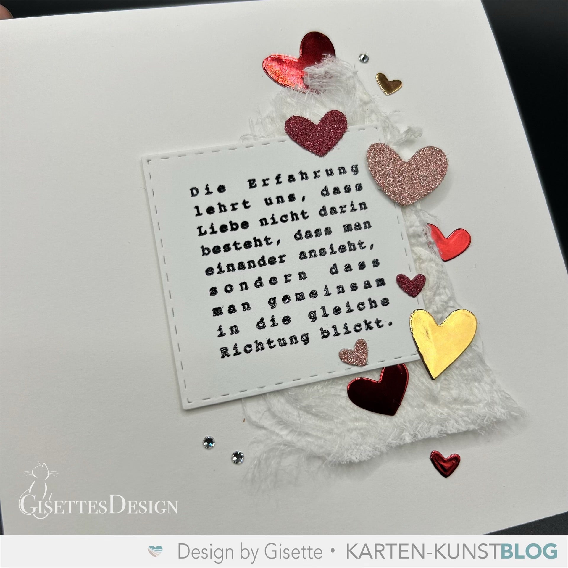 Karten-Kunst Clear Stamps KK-0266 - Quadratische Texte