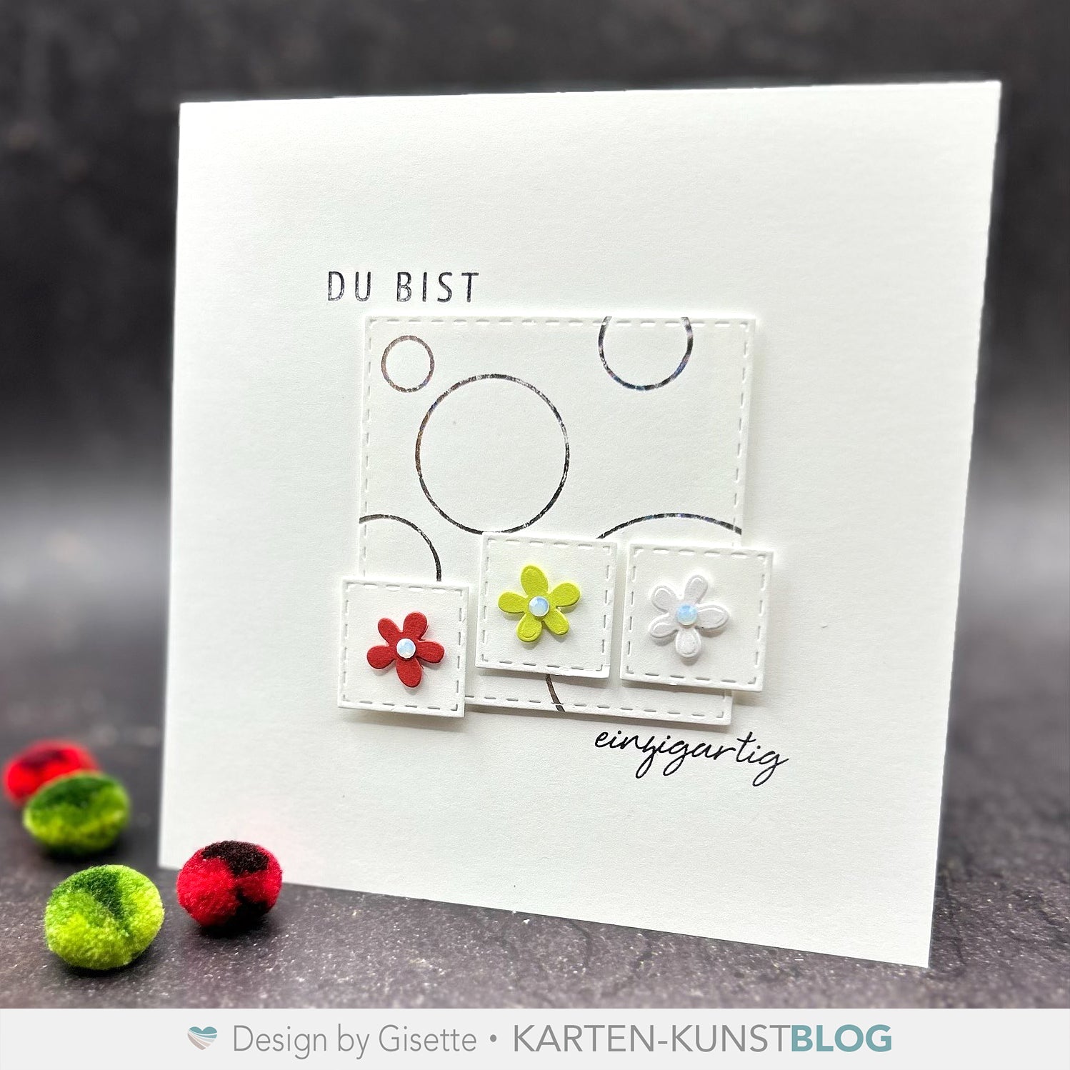 Karten-Kunst Hot Foil Plate kk-HF036 - Circle Borders