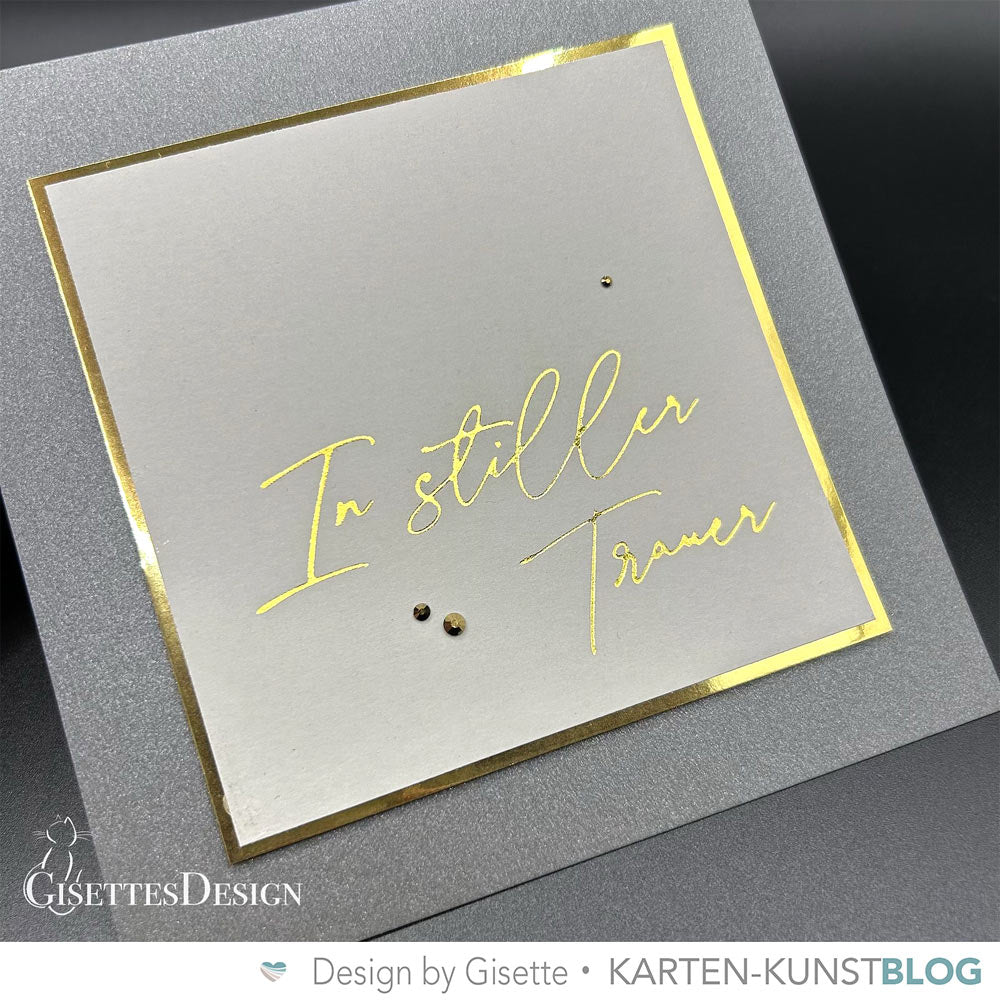 Karten-Kunst Hot Foil Plate kk-HF023 - Luxe In stiller Trauer