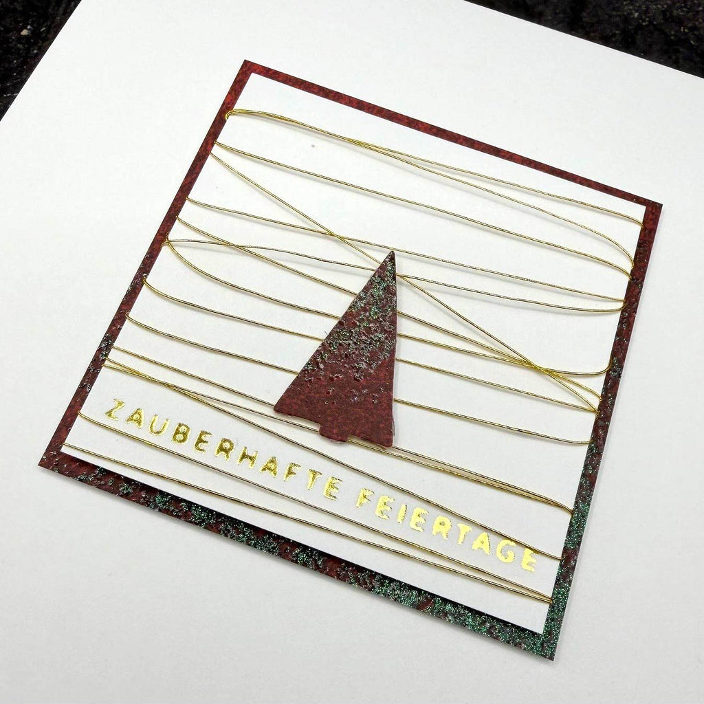 Karten-Kunst Hot Foil Plate kk-HF010 - Mini Worte zu Weihnachten