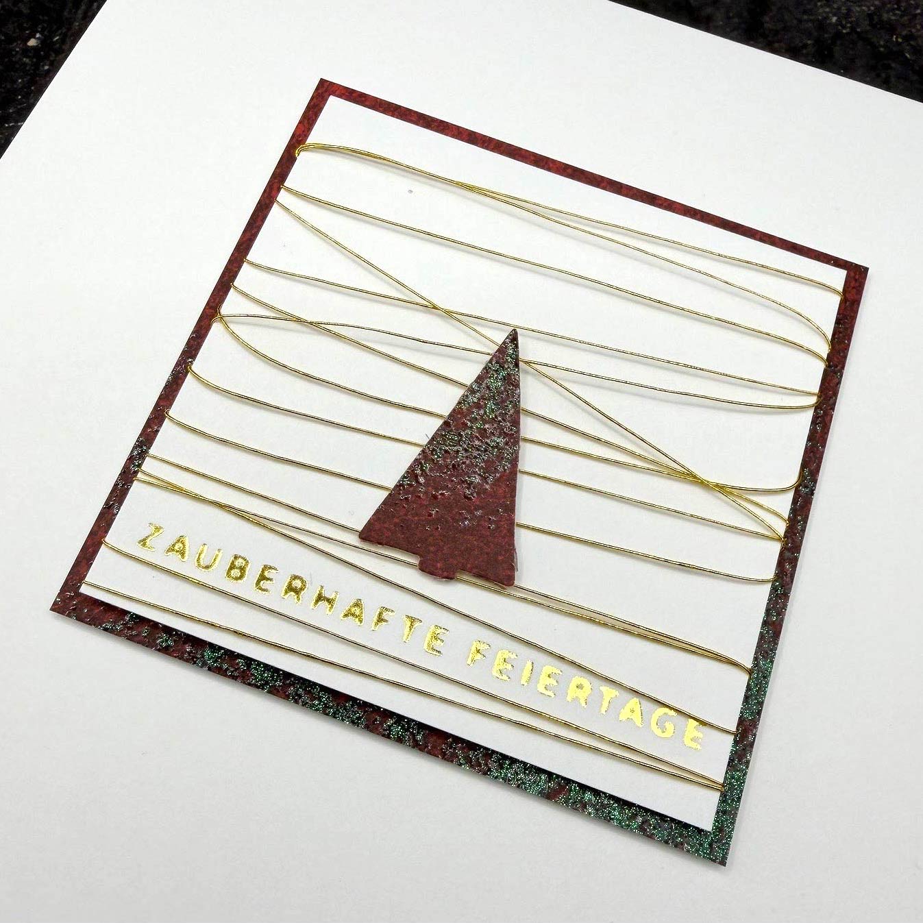 Karten-Kunst Hot Foil Plate kk-HF010 - Mini Worte zu Weihnachten