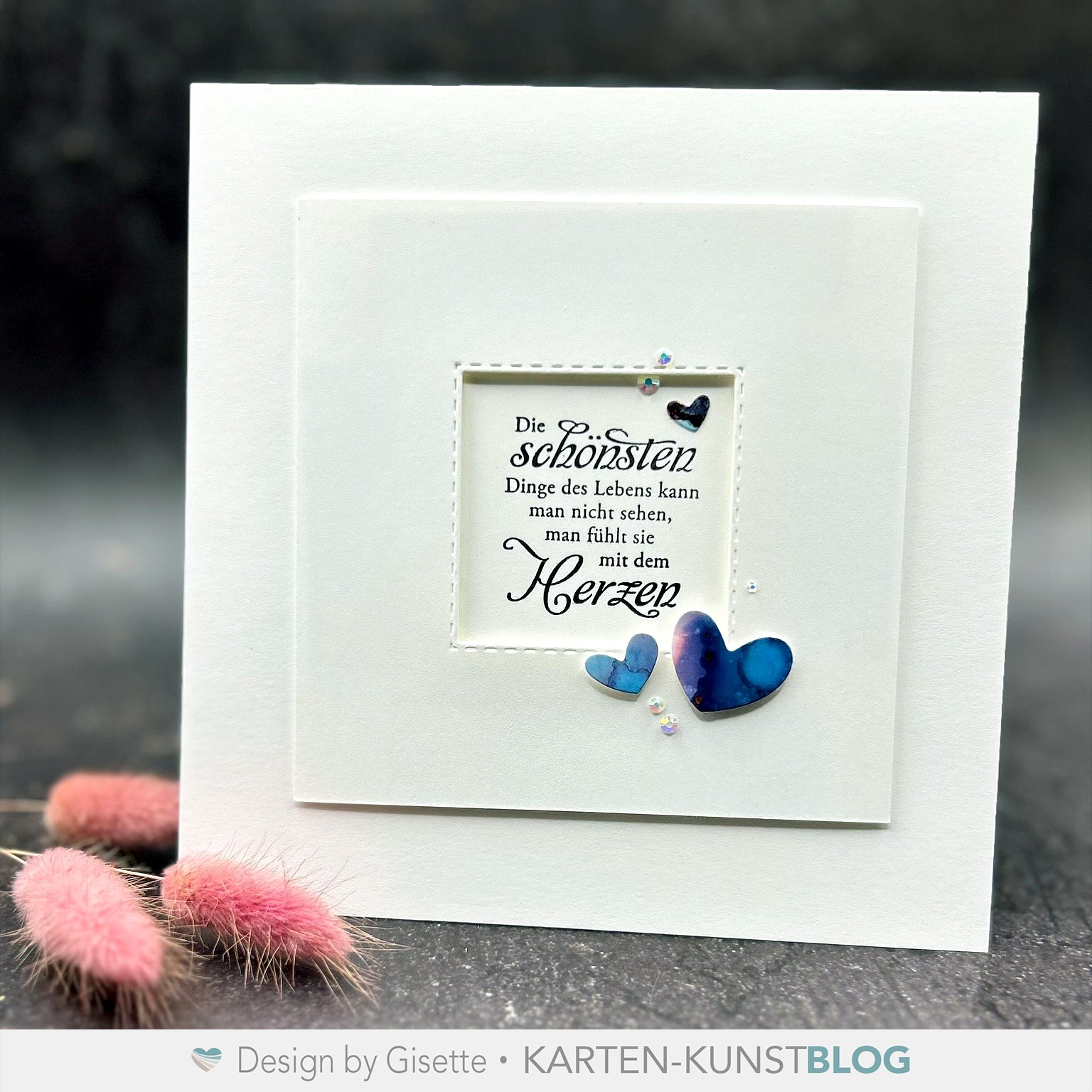 Karten-Kunst Stanzschablone kk-D175 - Mini Cool Hearts