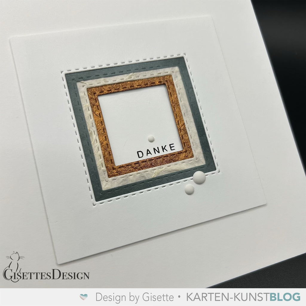 Karten-Kunst Stanzschablone kk-D120 - Squares with Stitches outside