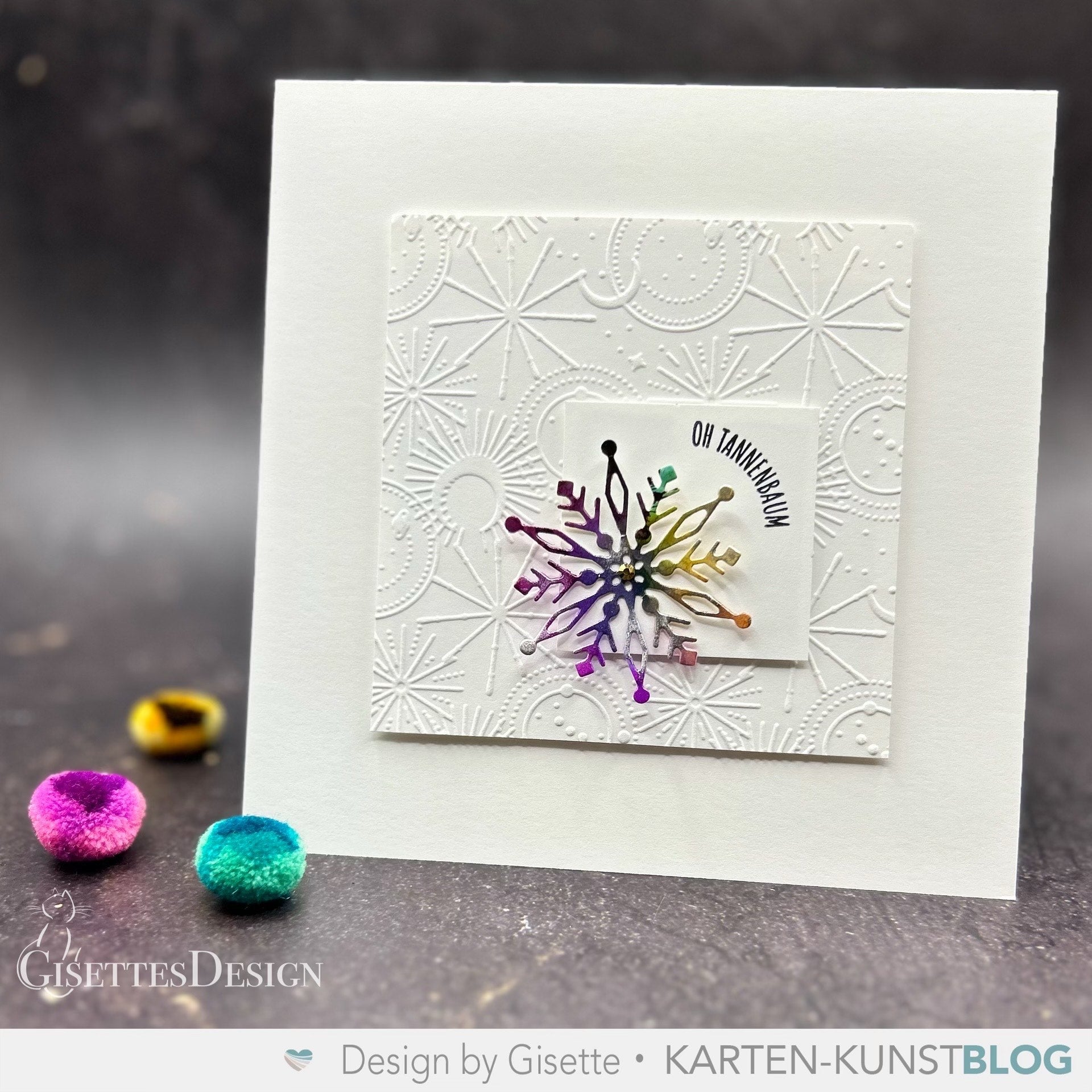Karten-Kunst Clear Stamps KK-0268 - Circulus Runde Weihnachtssprüche