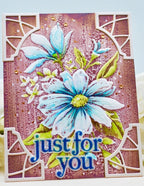Memory Box Template Set - 88620 Gracious Floral Stencil Set
