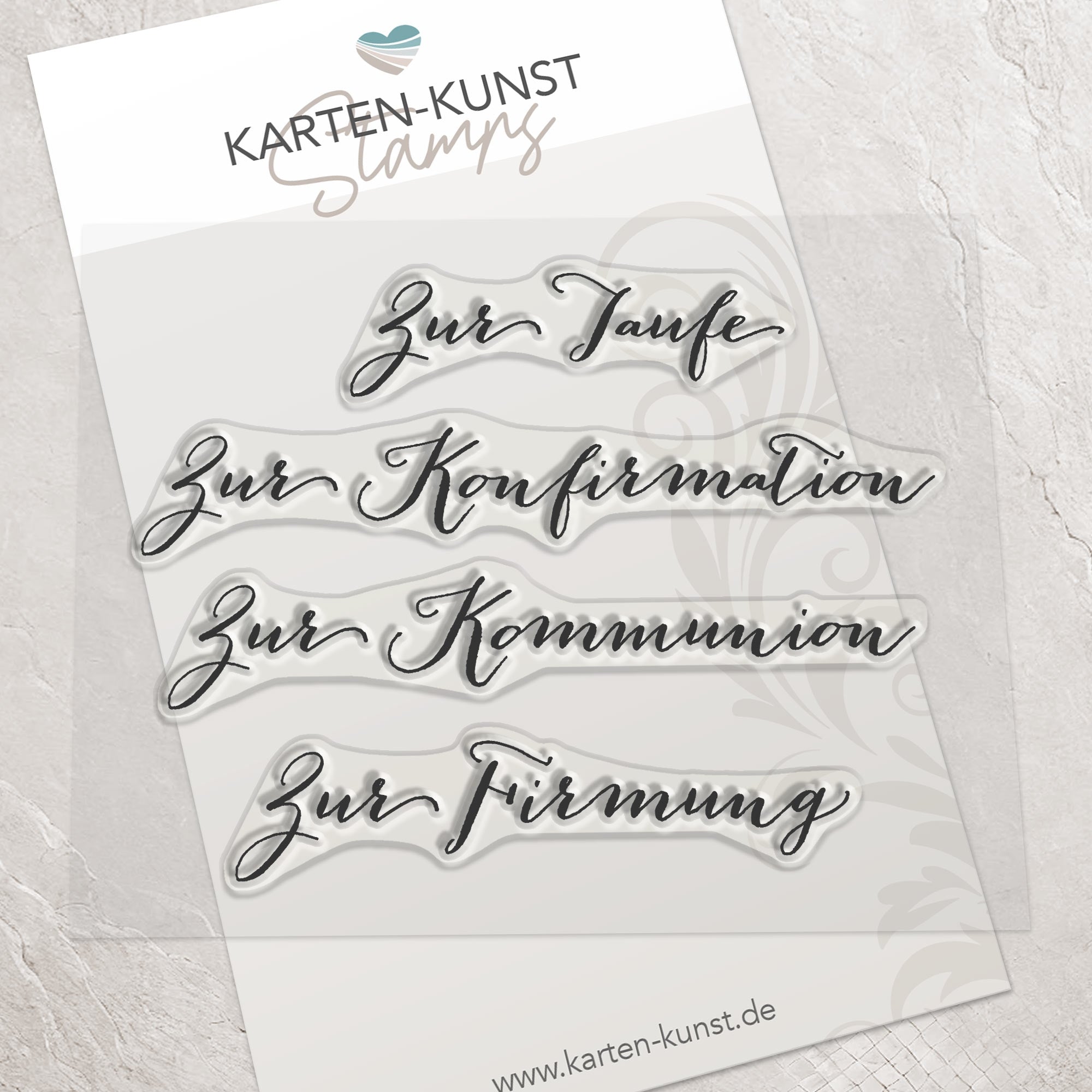 Karten-Kunst Clear Stamps KK-0074 - Große Worte Christlich: Taufe, Konfirmation, Kommunion & Firmung