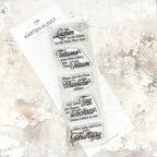 Silikonstempel Sprüche zum Geburtstag Glückwünsche Clear Stamps Spruchstempel Texte deutsch Karten-Kunst Weise Worte