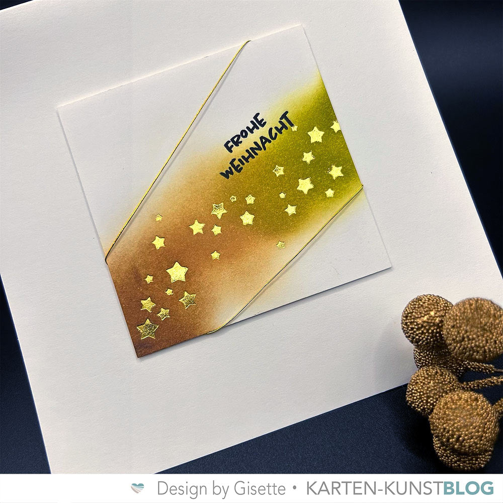 Karten-Kunst Hot Foil Plate kk-HF021 - Star Confetti