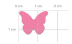 Karten-Kunst Stanzschablone kk-D156 - Micro Butterfly / Mini Schmetterling