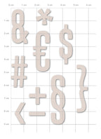 Karten-Kunst Stanzschablone kk-D217 - Joy Alphabet Add-On