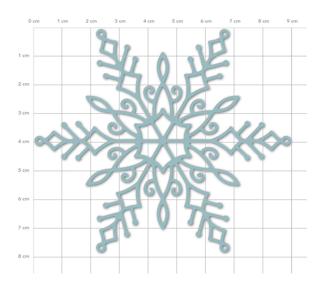 Karten-Kunst Stanzschablone Große Schneeflocke kk-D190 - Large Snowflake