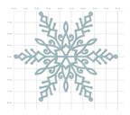 Karten-Kunst Stanzschablone Große Schneeflocke kk-D190 - Large Snowflake