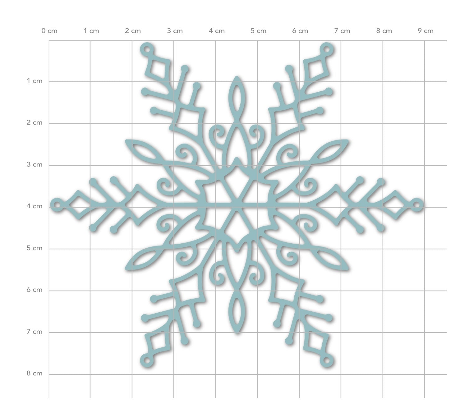 Karten-Kunst Stanzschablone Große Schneeflocke kk-D190 - Large Snowflake