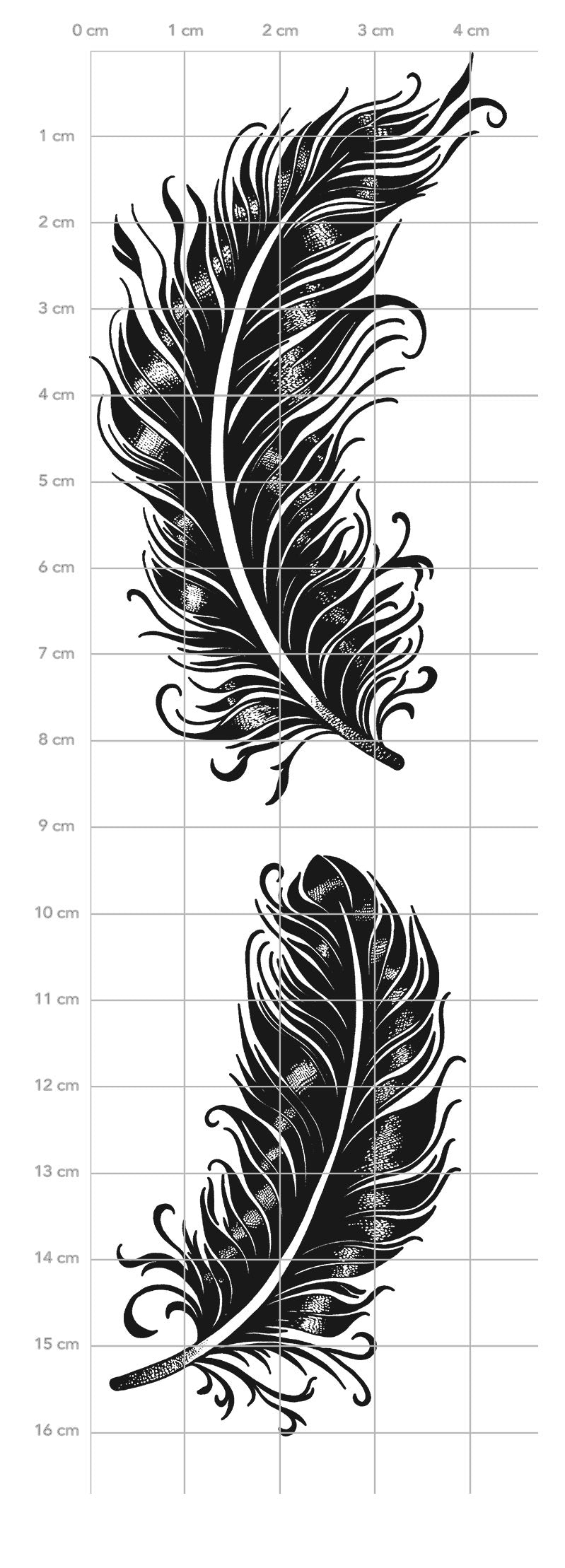 Karten-Kunst Clear Stamps KK-0269 - Schwungvolle Federn