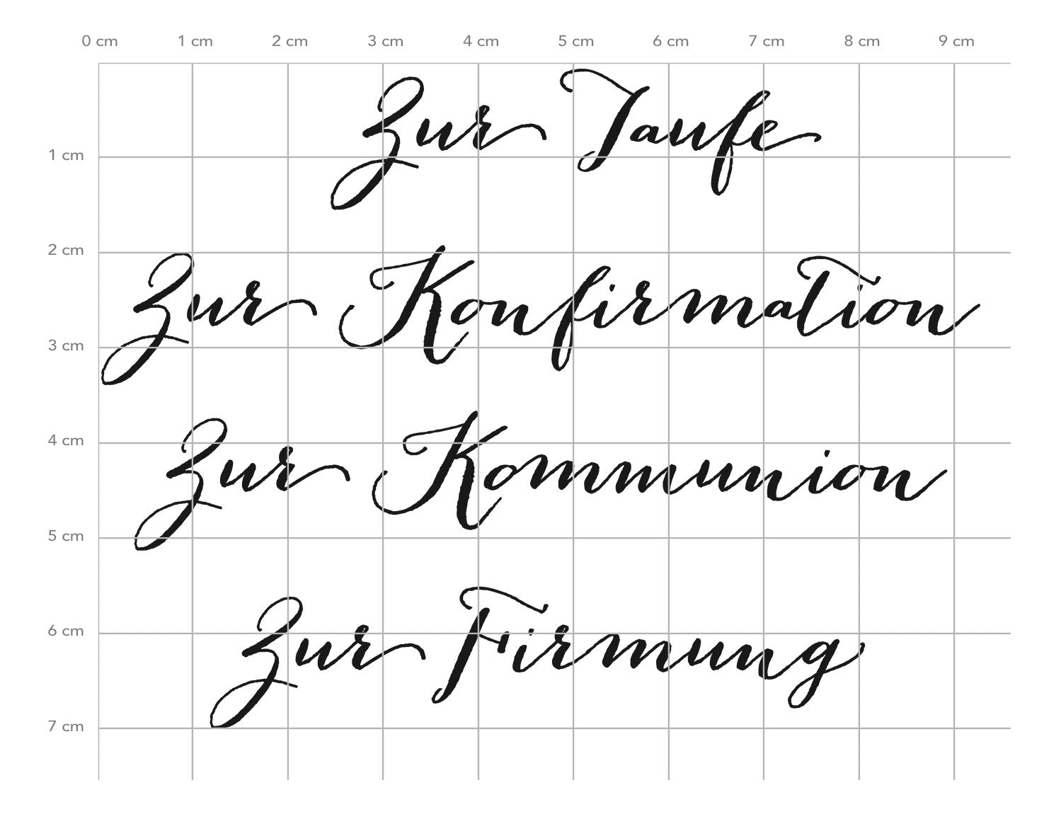 Karten-Kunst Clear Stamps KK-0074 - Große Worte Christlich: Taufe, Konfirmation, Kommunion & Firmung