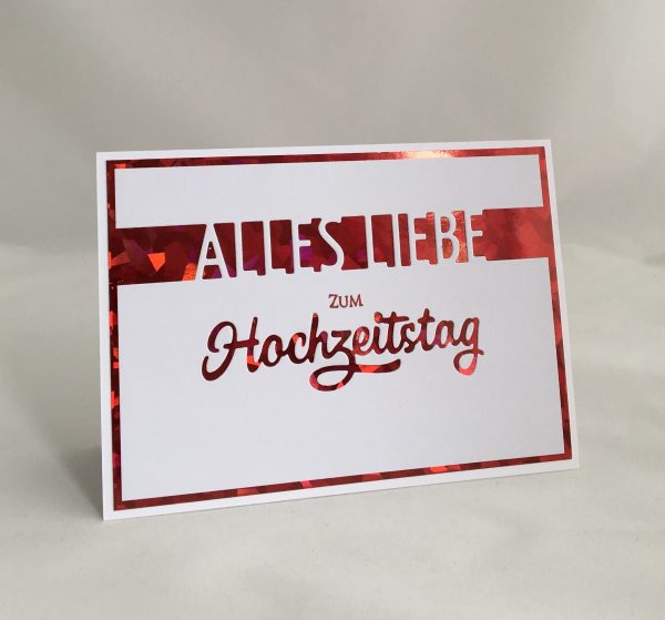 Karten-Kunst Stanzschablone kk-D050 - Brückentext Alles Liebe