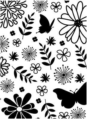 Darice Hintergrund-Prägeschablone - Floral